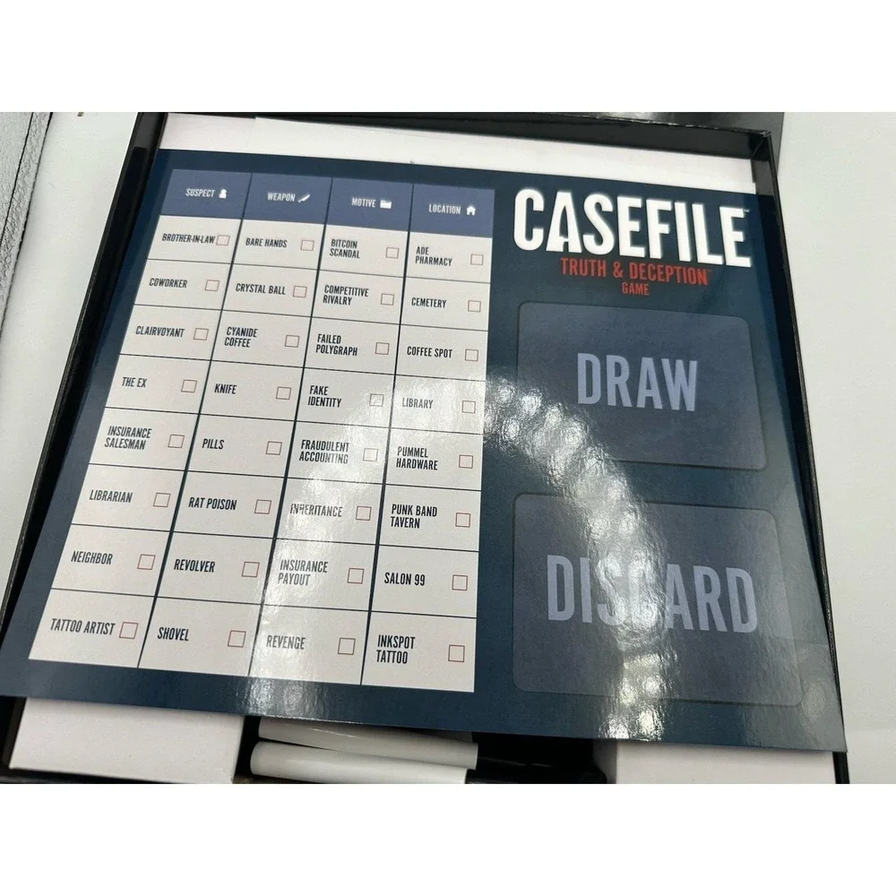 CASEFILE (top podcast) -- Truth & Deception Clue-Style Game
